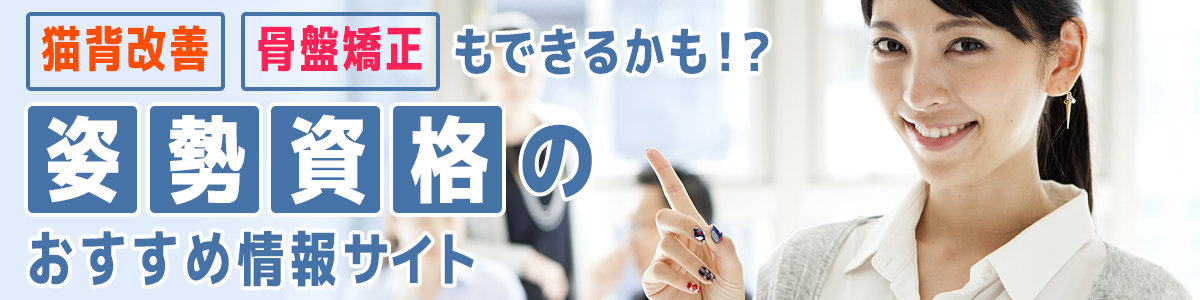 姿勢資格のおすすめ情報サイトサイトイメージ